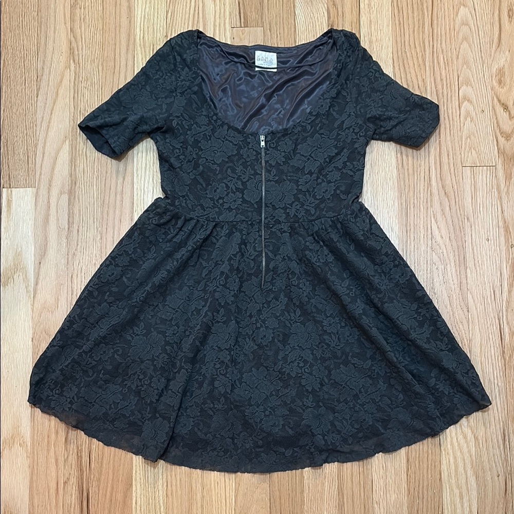 Zara Gray Lace Dress